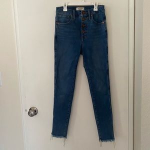 Madewell 10” high-rise skinny jeans sz 27